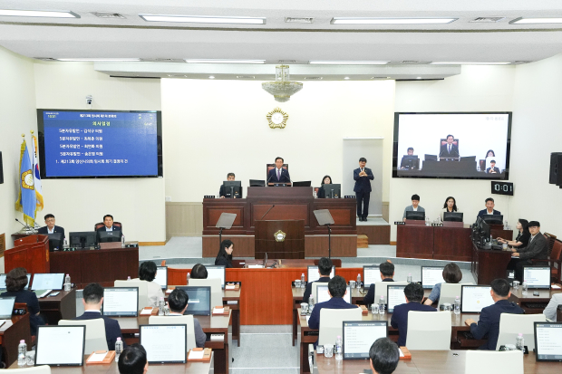 제213회 양산시의회 임시회 개회/사진 양산시의회 제공