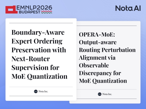 노타 세계적 AI 학술대회 ‘EMNLP2026’서 논문 2편 채택