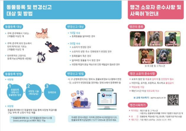 부산시는 오는 10월31일까지 '2026년 2차 반려동물 등록 자진신고 기간'을 운영한다고 1일 밝혔다. (사진=부산시 제공) 2026.09.01. photo@newsis.com *재판매 및 DB 금지