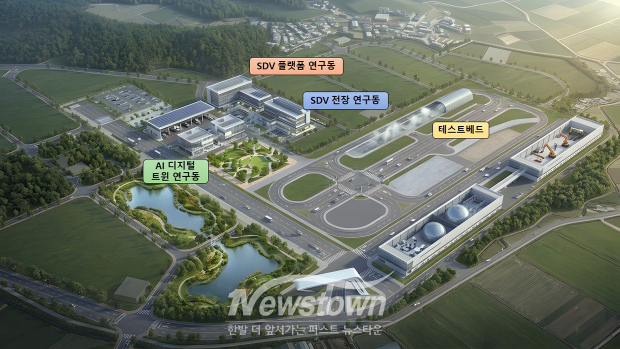 AI 자율주행차 실증 단지 조감도(사진 / 아산시 제공)