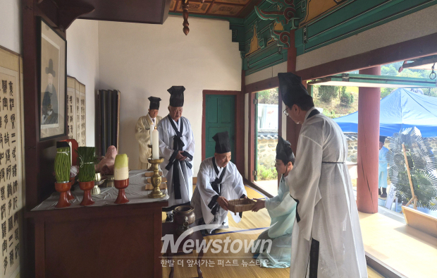 두촌 임정식 선생 추모 제향 봉행(사진 / 청양군 제공)